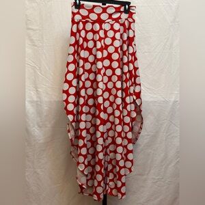 225 - Topia Red and White Polka Dot Wide Leg Pants